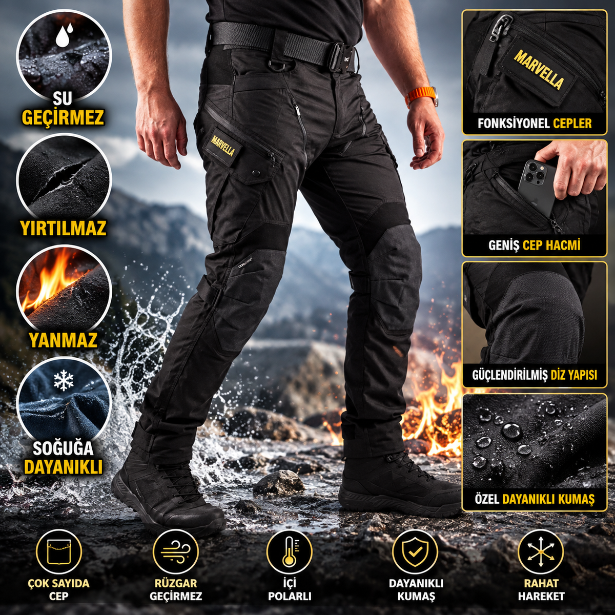 Marvella Taktik Pantolon